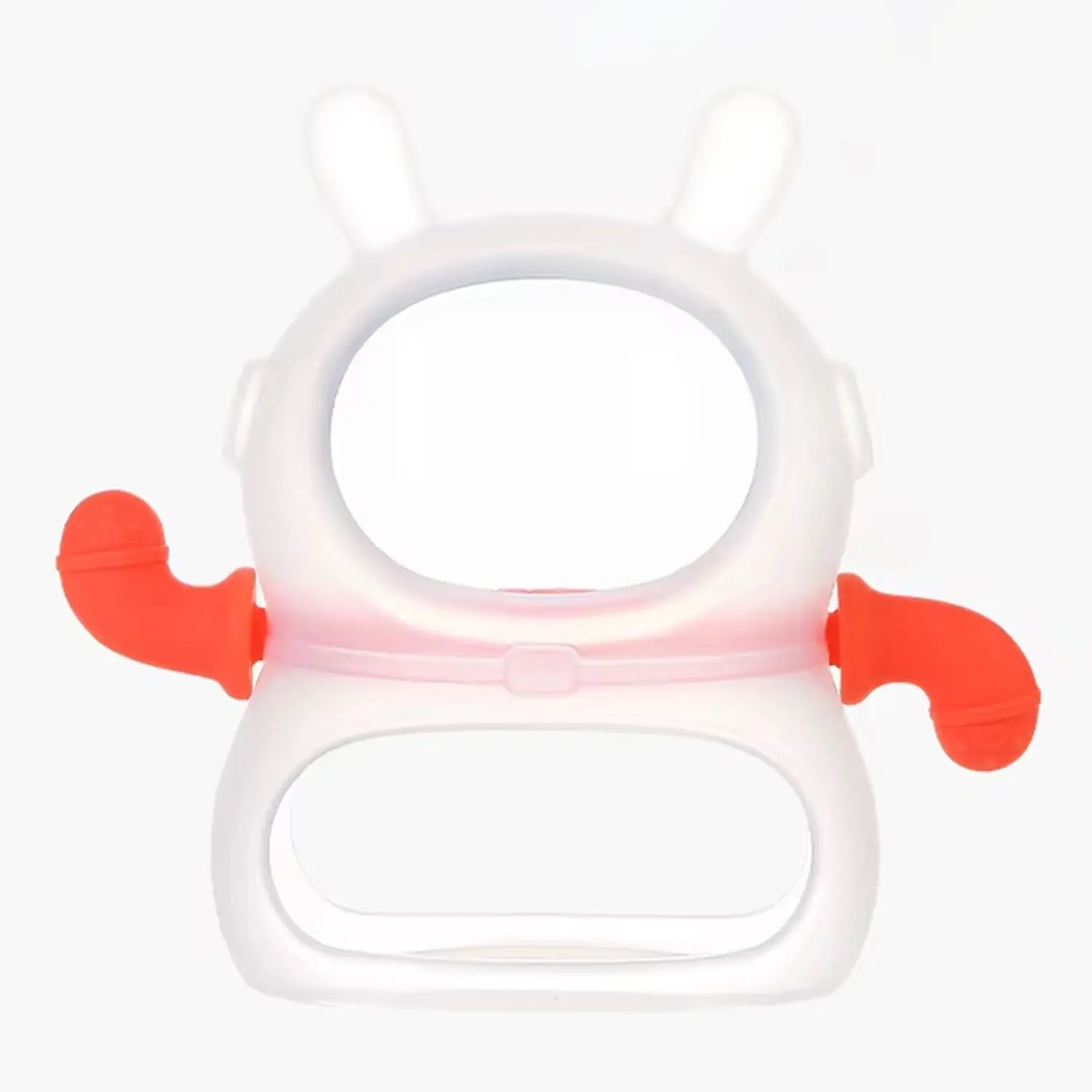Sensory Baby Teething Toys Rattle Soft Bpa Free Rabbit Mitten Gloves Kids Food Grade Baby Silicone Teether