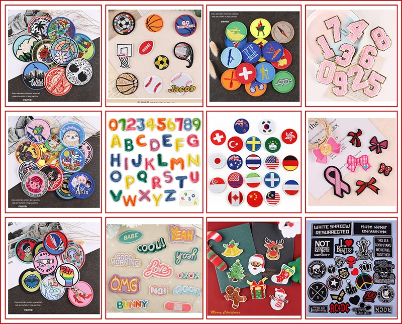 Woven Polyester High Density Custom Logo Patch Obcuiayy Towel Clothes Patches Hat Full Custom 3D Embroidered Patches Iron On