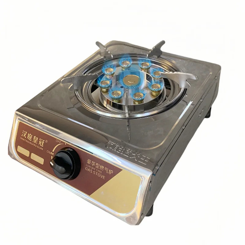 Stainless steel table type 9-head high fire single furnace