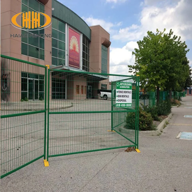Hot sale 6x10 construction event canada temporary fence panels with orange color