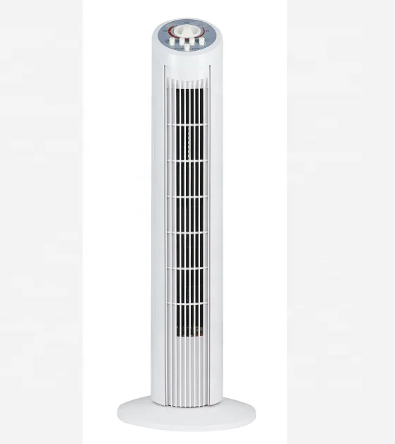 Electric Power Source and Plastic material air Cooling  2 hours timer 29' Tower fan with timer