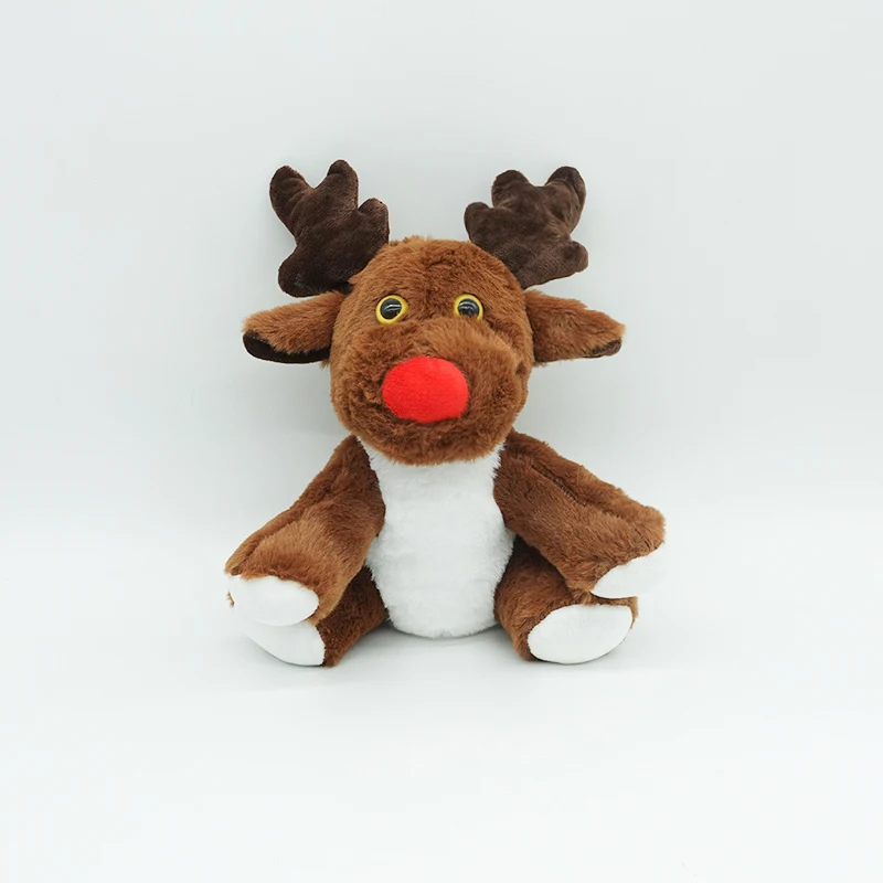 Customizable plush toy design drawings Reindeer plush toys OEM&ODM stuffed animals  with white belly