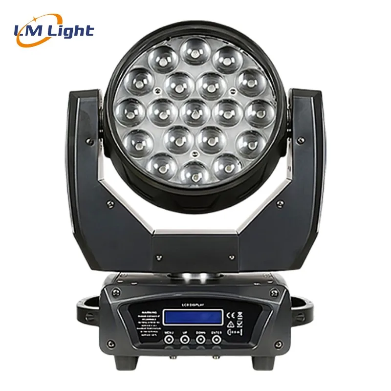 stage light rgbw led moving heads stage lights dj 19*10w 4in1 zoom led par light dmx controller dmx512 moving head stage lamp
