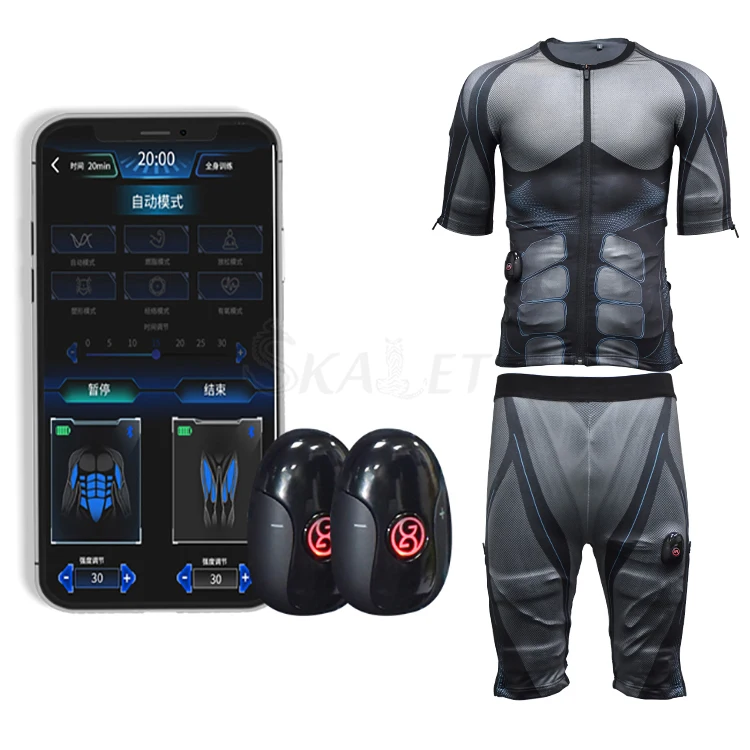Hot sale workout fitness ems muscle stimulator gym wireless body ems training suit