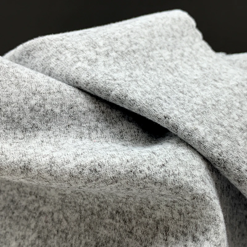 polyamide elastane leggings cotton feeling yarn dyed moisture wicking one side brushed fleece fabric