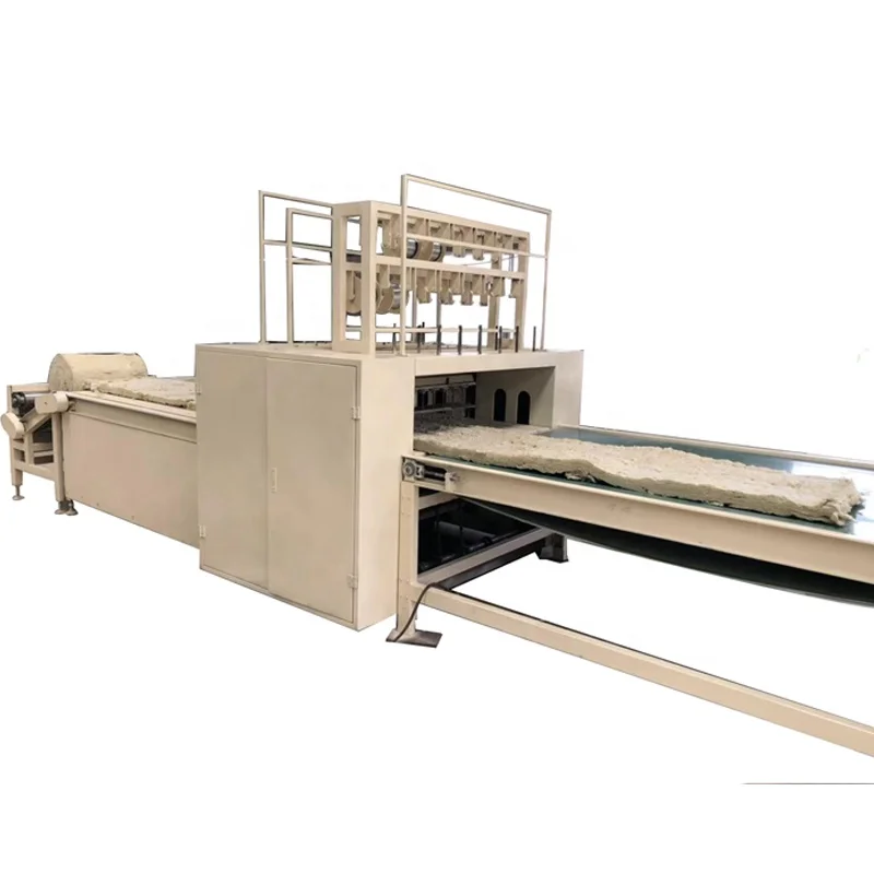 Factory production rock wool boards blankets production line