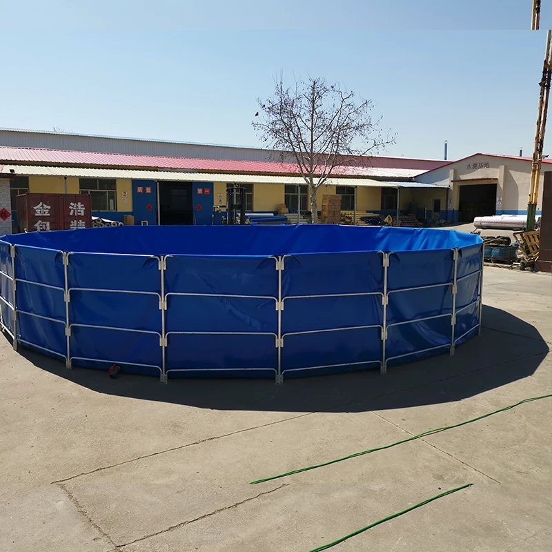Recirculating aquaculture systems commercial tarpaulin galvanized biofloc pisciculture bassin equipment