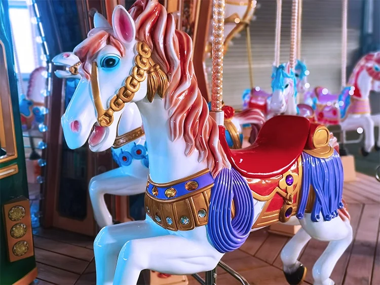 Hot sale carousel horse ride amusement used playground merry go round for sale