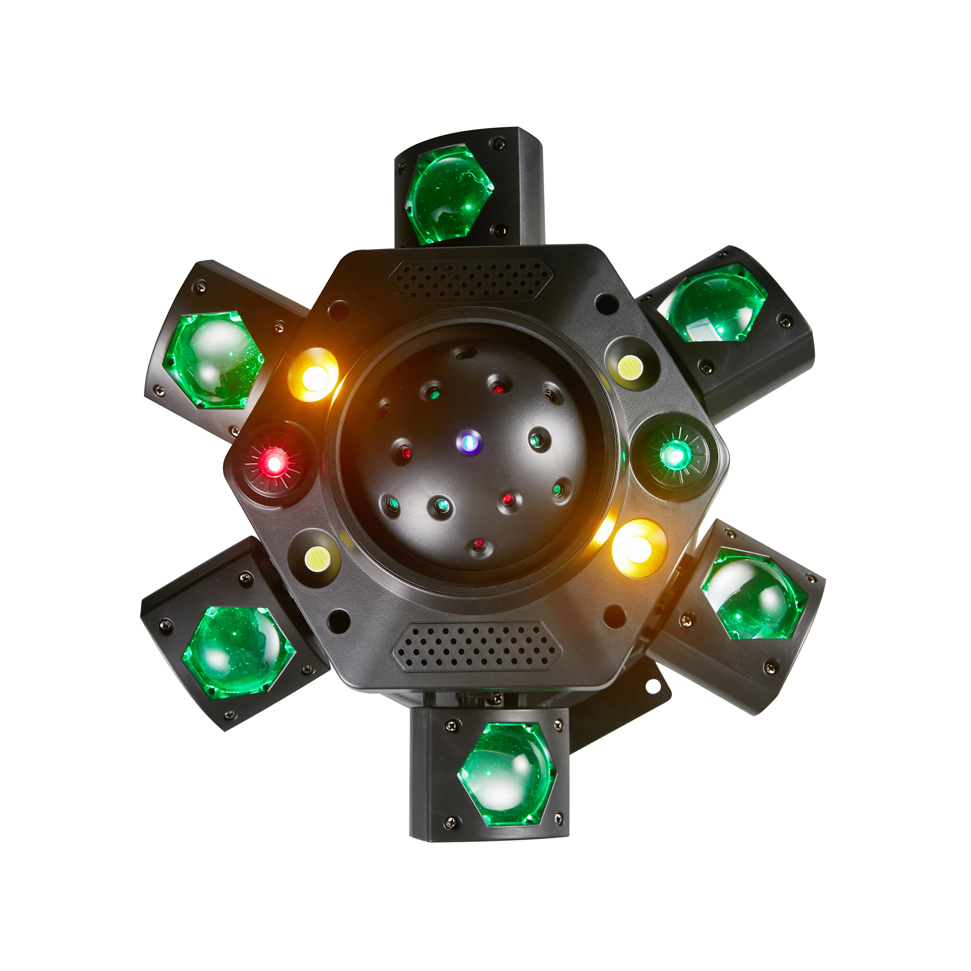 New Arrival LED 6 Armed Mini Moving Head Beam Laser Magical Ball Golden Light Strobe Effect  Disco Stage Lighting