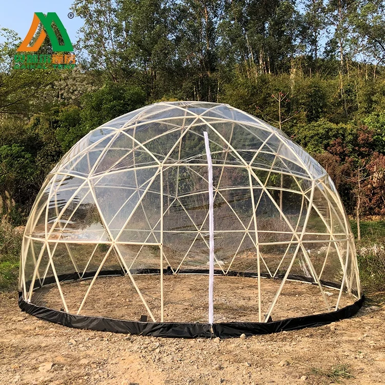  Роскошная Прозрачная Пластиковая купольная садовая палатка igloo 3 6