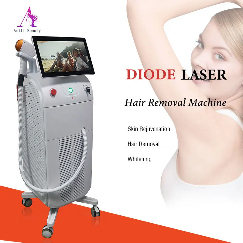 Cloud computing Hot Dual or one Heads Ice  CE  Hair Removal Diode Laser 1600-2000W 755 808 940 1064nm 4 wave