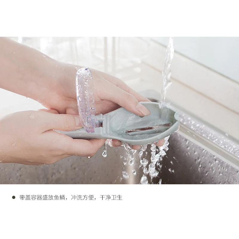 Fish Skin Brush Scraping Fish Scale Brush Grater Quick Disassembly Fish Knife Cleaning Peeling Skin Scraper Tool