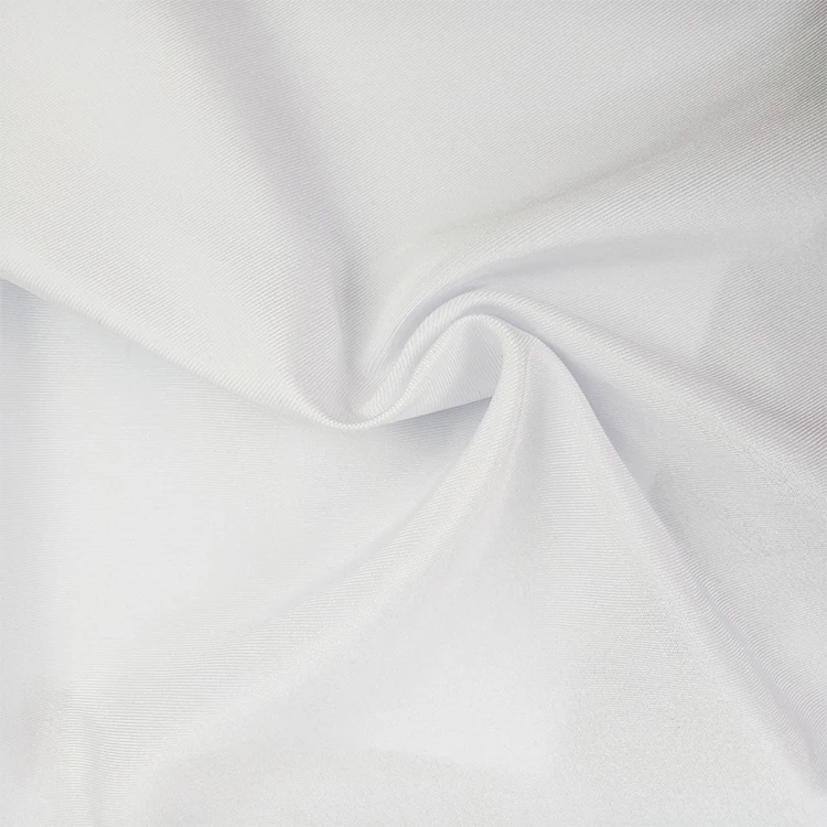Wholesale White Stock Lot Jersey Material Sport Lycra Poly Spandex Warp Knitted Fabric