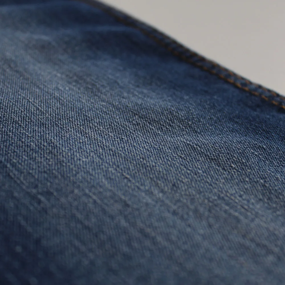 Denim fabric black color back side viscose spandex with slub denim fabric good 4