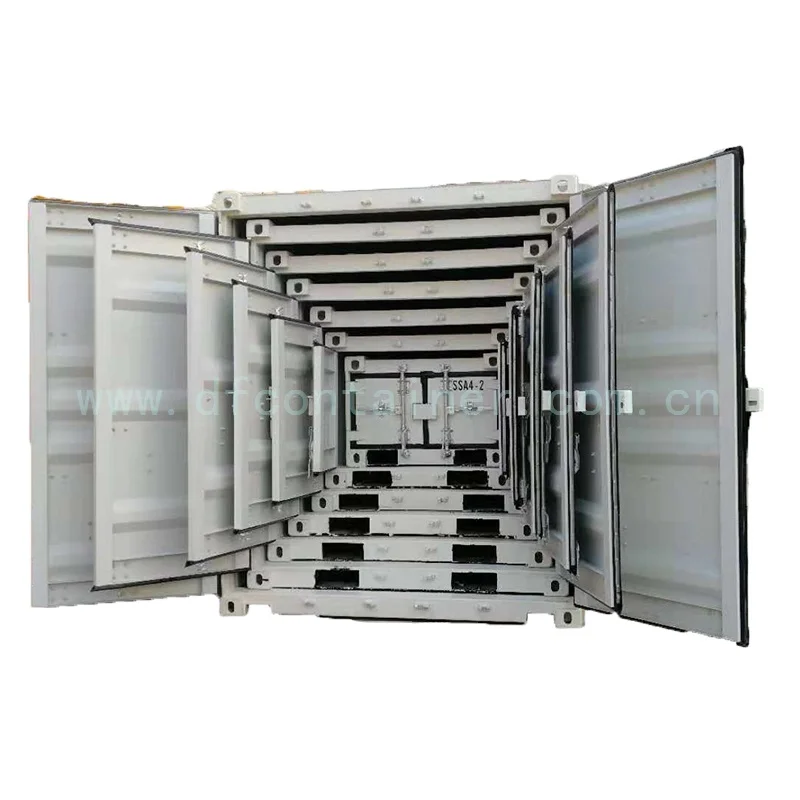 Wholesale Selling 7ft 8ft 9ft 10ft Steel Mini Cube Storage Shipping Container With Double Door For Sales Made In China