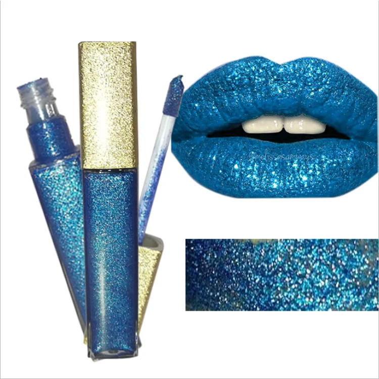 2019 новая горячая распродажа 8 видов цветов синего и красного цвета с блестками, блеск для губ, веганских материалов блеск для губ метка частного назначения при постоянном использовании pженские металлический Матовая жидкая губная помада