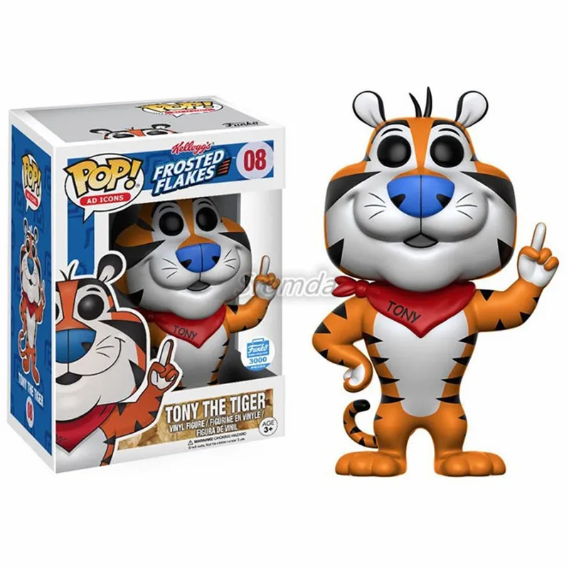 New Arrive Frosted Flakes POP AD Icons Tony The Tiger#08 PVC Action Figure Tony POP Figure