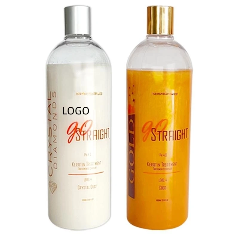 IN STOCK brazil organic protein gold luxliss keratin smoothing hair treatment collagen straightener set 1000ML