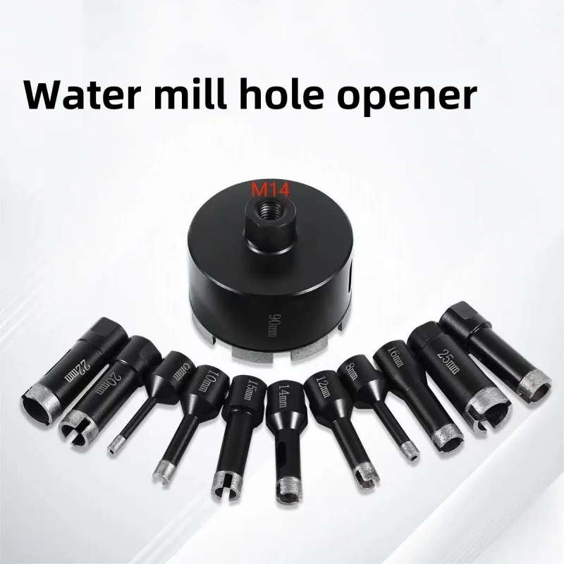 Stone reinforced concrete drill with sintered granite brazed diamond hollow bit