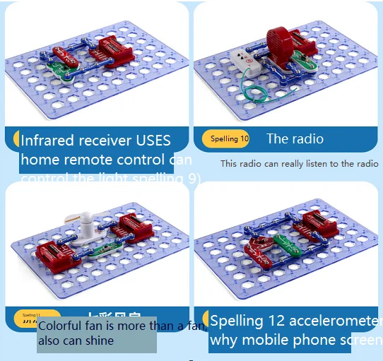 Wholesale Educational Toys Electronic Building Blocks Assembling Toys For Kids Science Experiment Kits