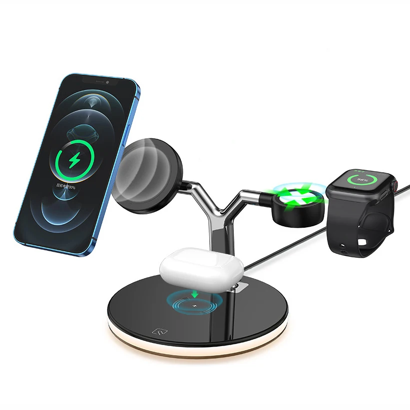 WISTAR 3-в-1 Беспроводное зарядное устройство Магнитная Адсорбция быстрая зарядная станция