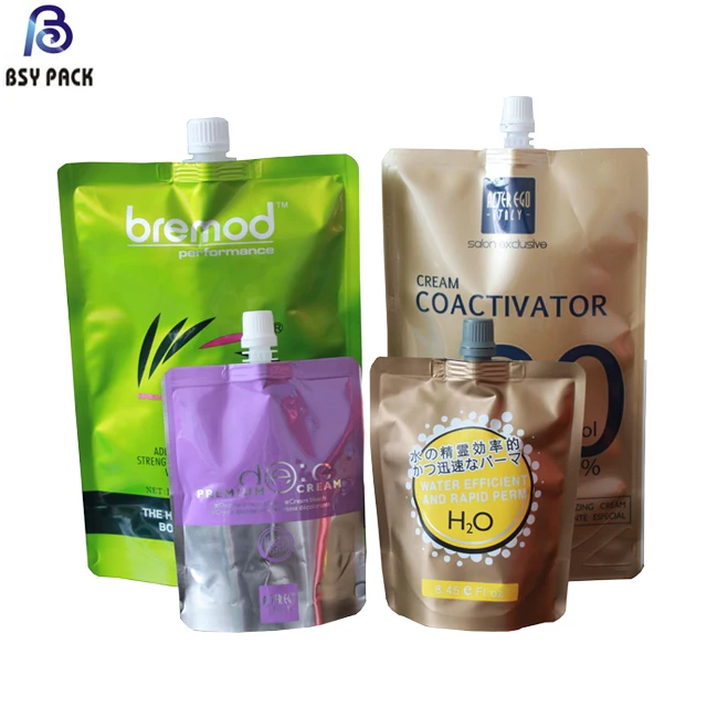
Custom Printed Stand Up Doypack Liquid Pouch Spout Plastic Drink Bag 