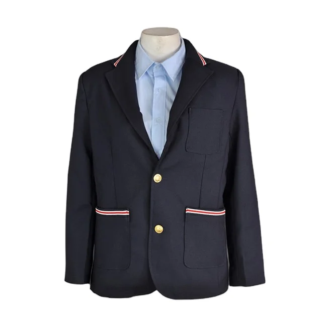 Low MOQ OEM Free Sample Design Your Own FAMA Factory BSCI Factory Custom Design Girl School Uniform Blazer
