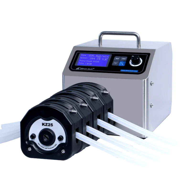 WT600-1L+KZ25 detergent transfer Peristaltic Pump 4 nozzles