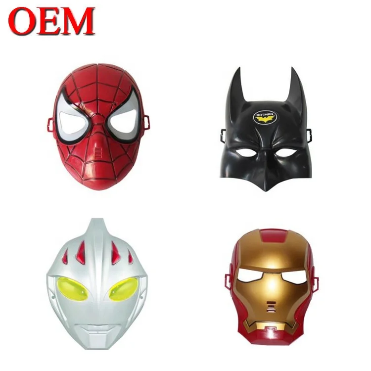 OEM  Costume Party Led Light Up Spider-Man Mask