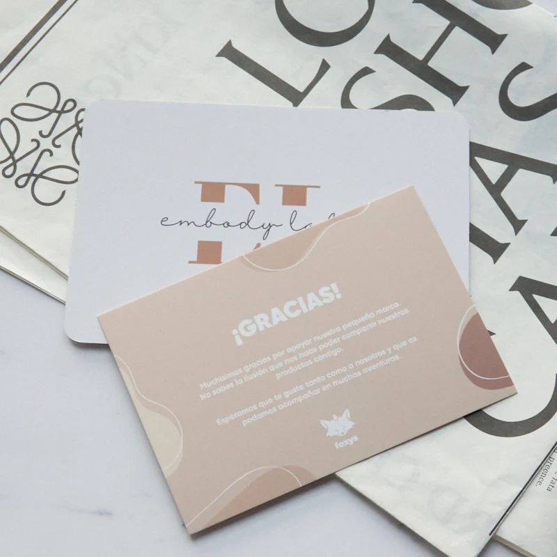 china manufacturer made luxury paper business name card thank you greeting card for small business