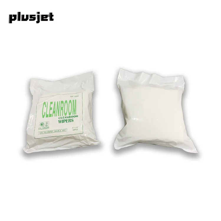 Промышленная салфетка для протирки печатающей головки Plusjet ткань очистки от пыли 100% Полиэстеровая двойная вязка 6*6 дюймов чистящие салфетки комнаты