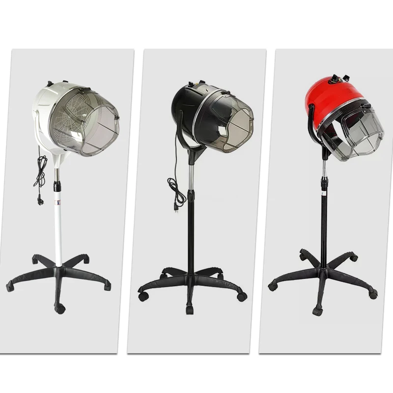 Professional Salon Equipment Standing Hair Dryer with Adjustable Floor Hood Bonnet Rolling Wheels for Outdoor Use