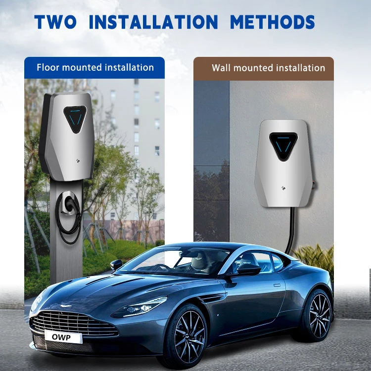 High Quality  Home Use  Fingerprint Priming Unlock Function 16a Three Phase 11kw EV Charging Stations