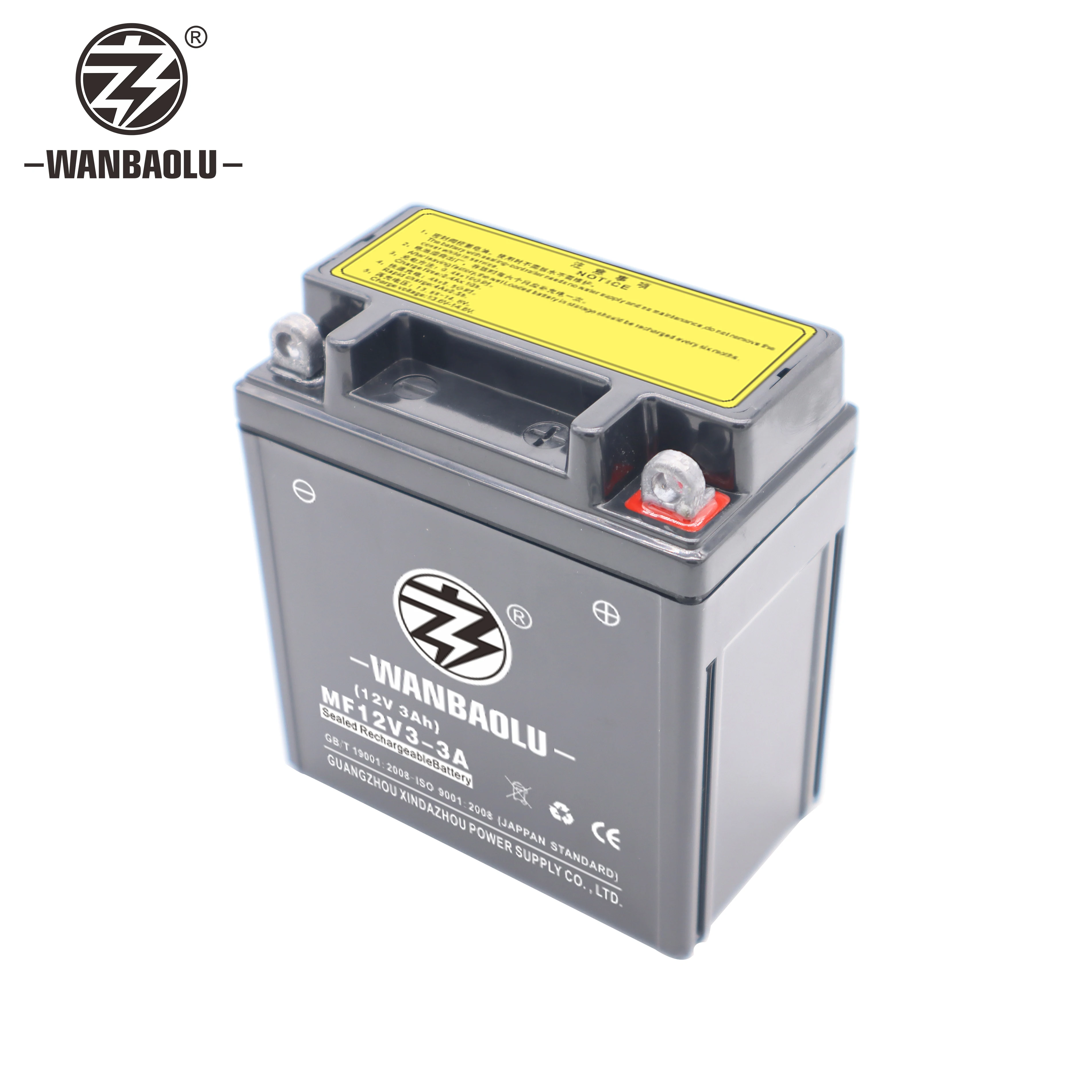 MF lead-acid battery 12V3A  lead acid batteries motorcycle battery YB3A 12N3L
