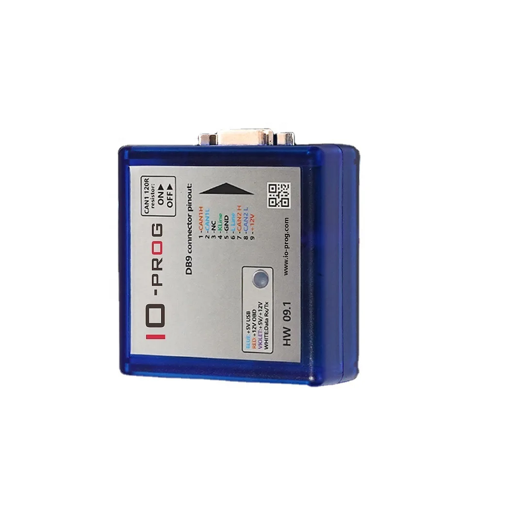 IO prog with PSA BSI Opel ECU TCM BCM &EPS Ecu tuning chiptuning tools Combination of K-line and CAN programmer BD9 connector