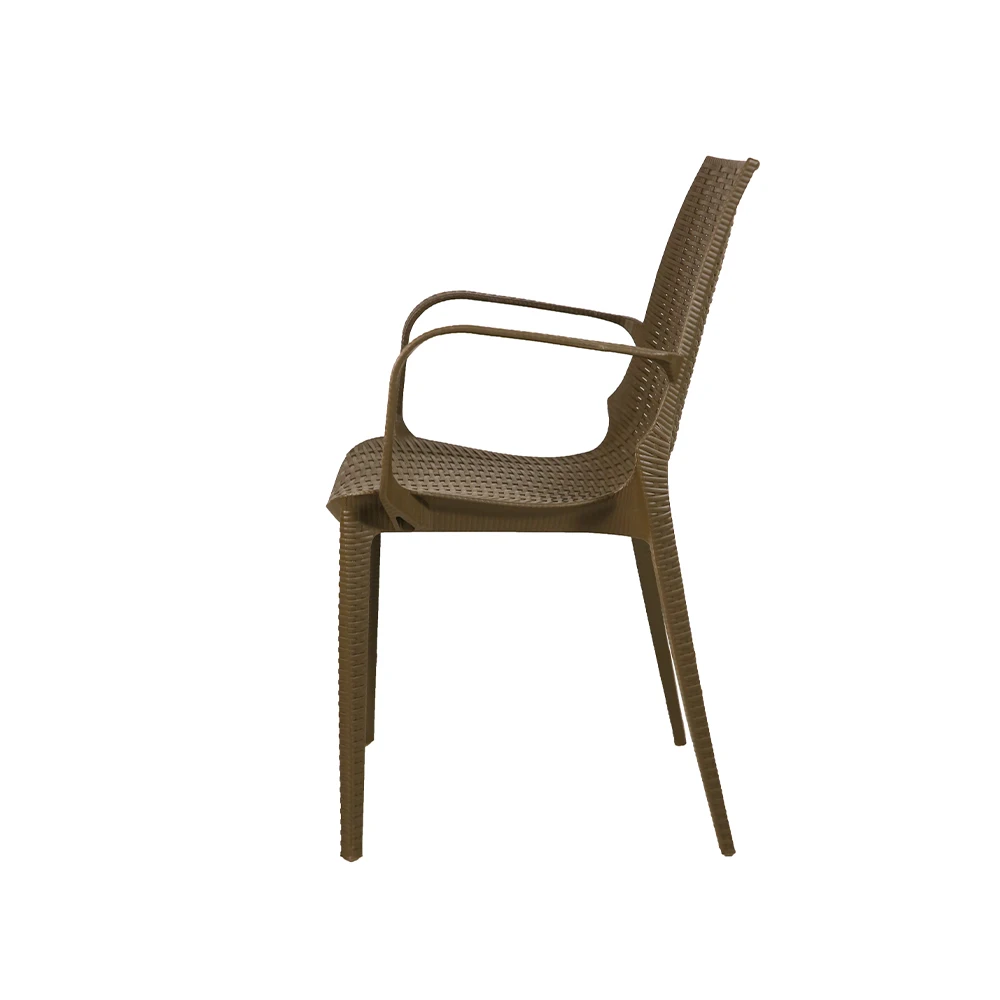 Уличные стулья для обеденного стола из ротанга, пластиковые тканые стулья из тростника