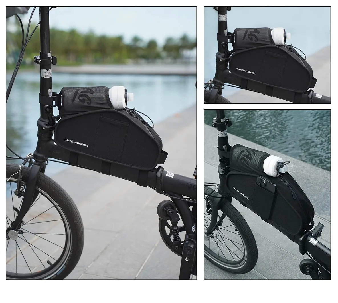 Dahon DAHON велосипедная сумка для рамы велосипеда передний дорожный велосипед MTB складной p8 3L водонепроницаемый