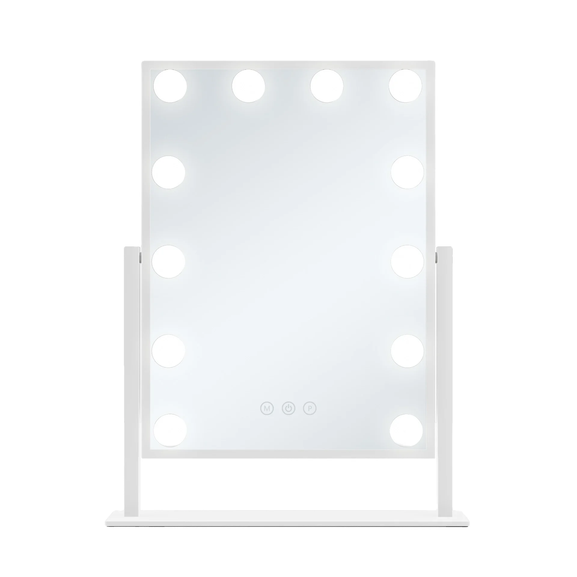 Vanity Mirror with Lights Light up cosmetic Mirror with 9 LED Bulbs Tabletop Plug in Makeup Mirror with Lights