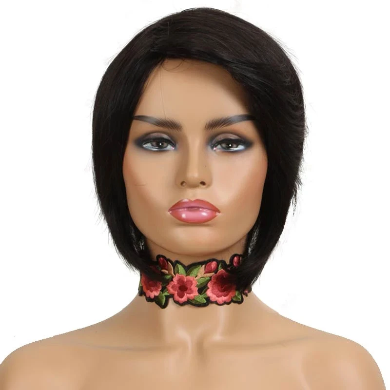 Joedir Straight Bob Short Wigs For Black Women Pixie Cut Wig Human Hair Best Hot Sell Brazilian Remy Hair Wig