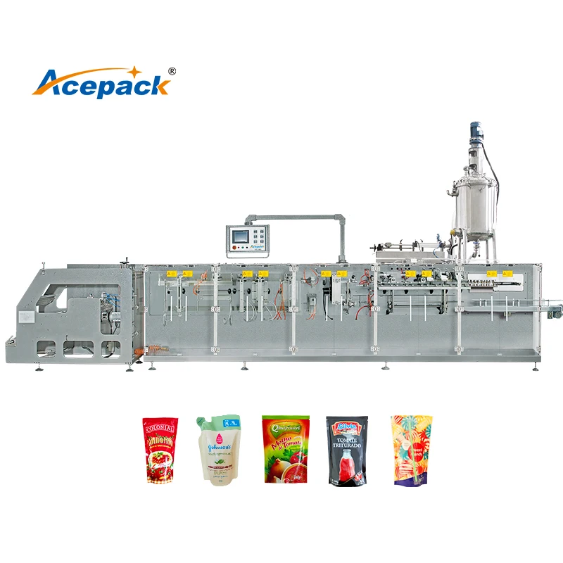 Automatic Doypack Premade Pouch Liquid Soap Filling Horizontal Packing Machine