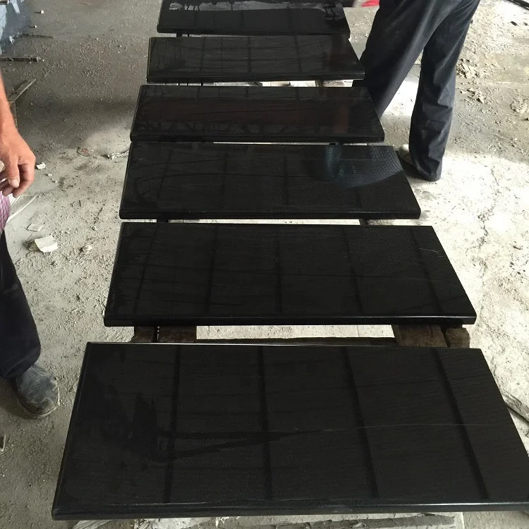 China cheap price Shanxi Black granite floor tiles 60x60 for sale