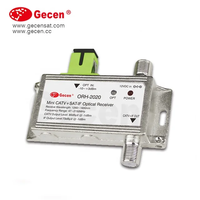 ORH-2020 Gecen CATV+SATV optical receiver price for fiber optic equipment