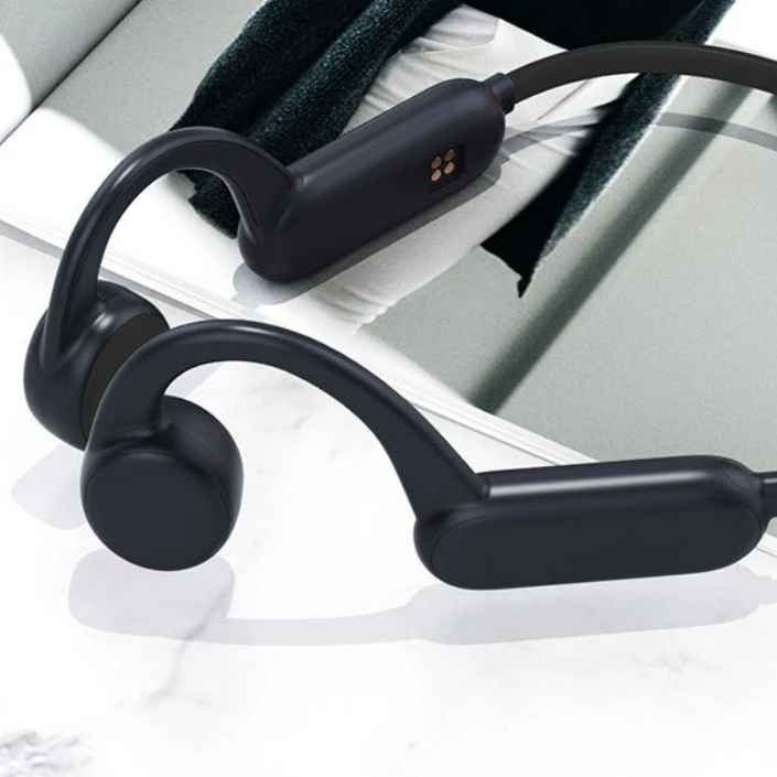New IPX8 Bone conduction Headset Waterproof 8G Storage MP3 Player Swimming Earbud True Wireless  Earphone Magnetic charging