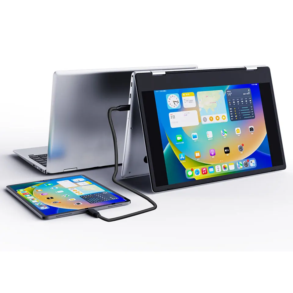 13.3 inch FHD 1080P IPS Screen Type-C HD Dual Speakers Mini Portable Monitor for Laptop PC Phone Tablet Switch PS5