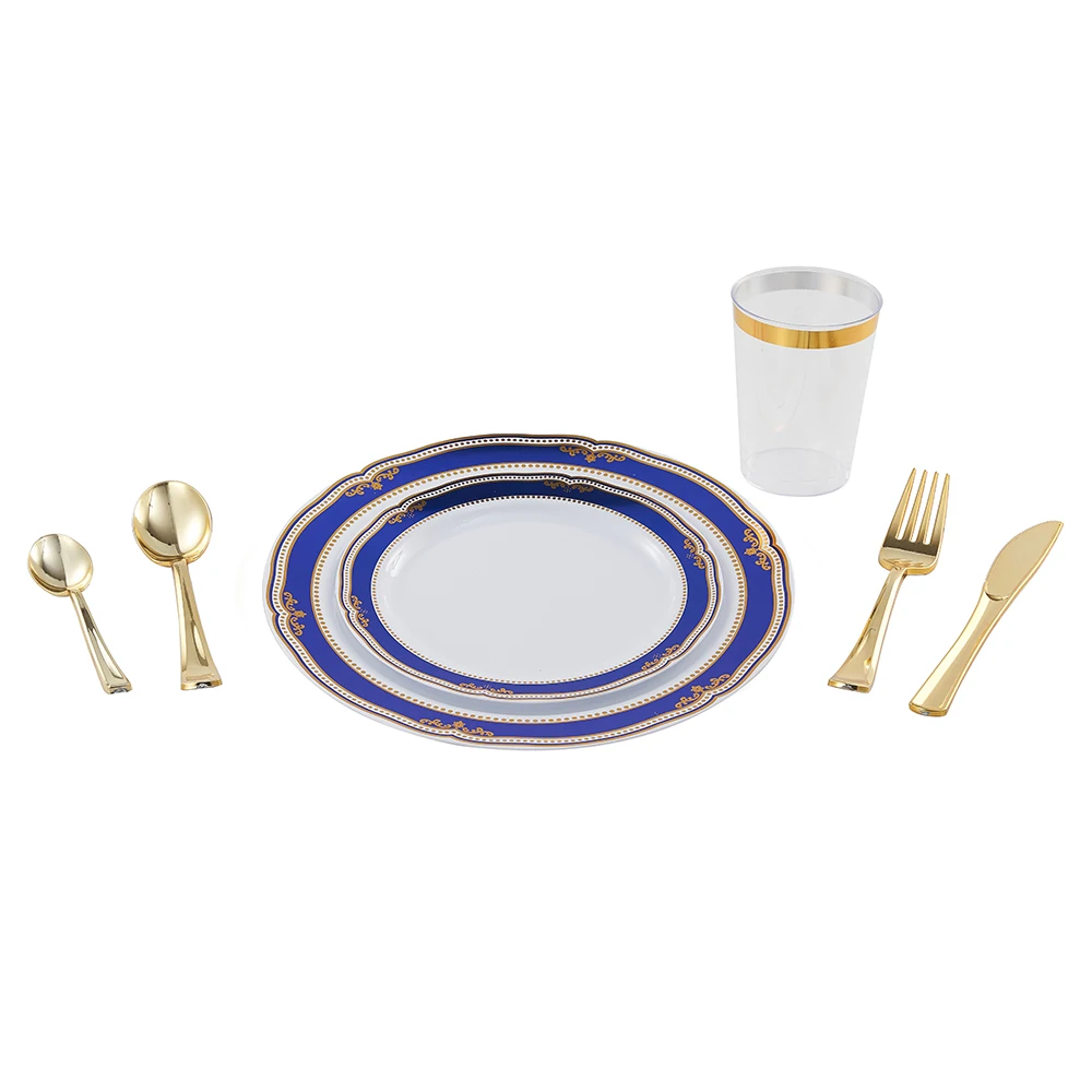 Посуда, наборы одноразовых тарелок, 50 шт., 7,5 дюйма, 50 шт., 10,25 дюйма