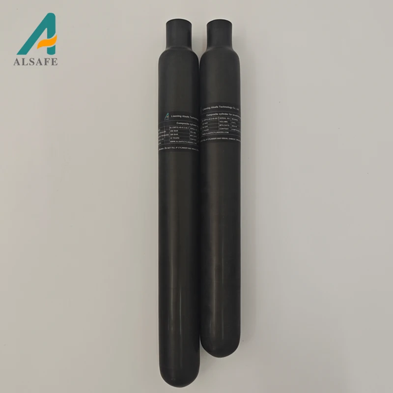 ALSAFE Frosted 0.5l Carbon Fiber Cylinder Ultra Light Carbon Fiber Bottle Tank 300bar 4500psi For Pcp