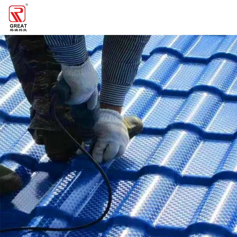 Zhangjiagang GERUI Glazed tile machine PVC tile forming making machine Tiles roofing machine