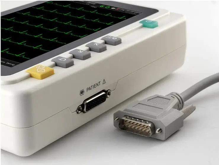 Производитель 3-канальный электрокардиограф CE Цифровой ЭКГ электрокардиограммы Портативный 12 шт. 3 канала