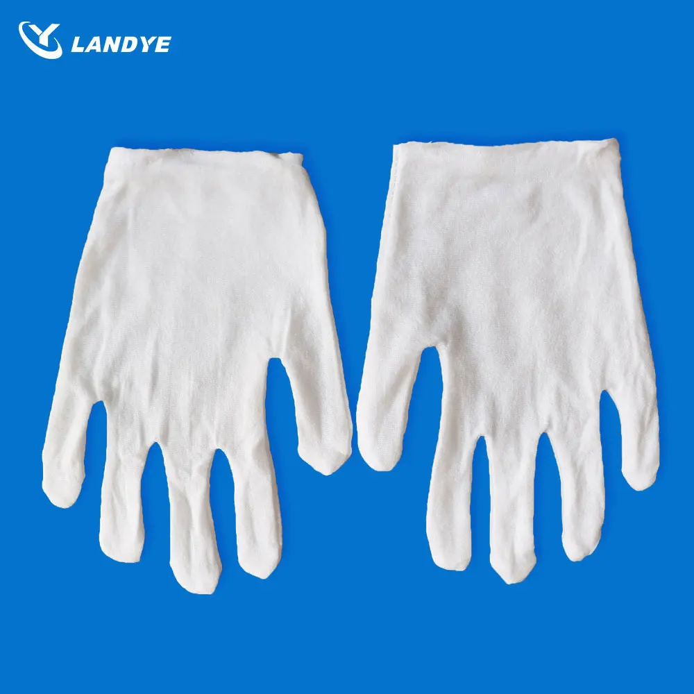 
RTS Cheap Safety Whashable Reusable White Cotton Gloves for Driver Military Jewelry Watch Waiter and Film Art Album Handling 