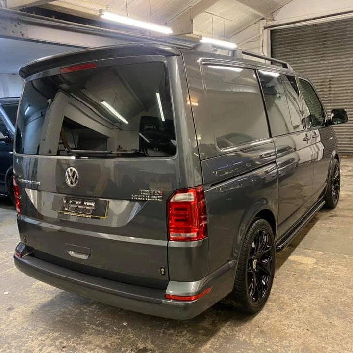  Sharkaero стиль Sportline задний спойлер на крышу Блеск Черный Abs Спойлер для Volkswagen vw Transporter